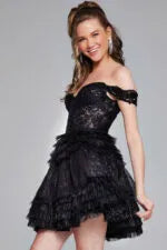 V Neckline Off the Shoulder Dress 40612