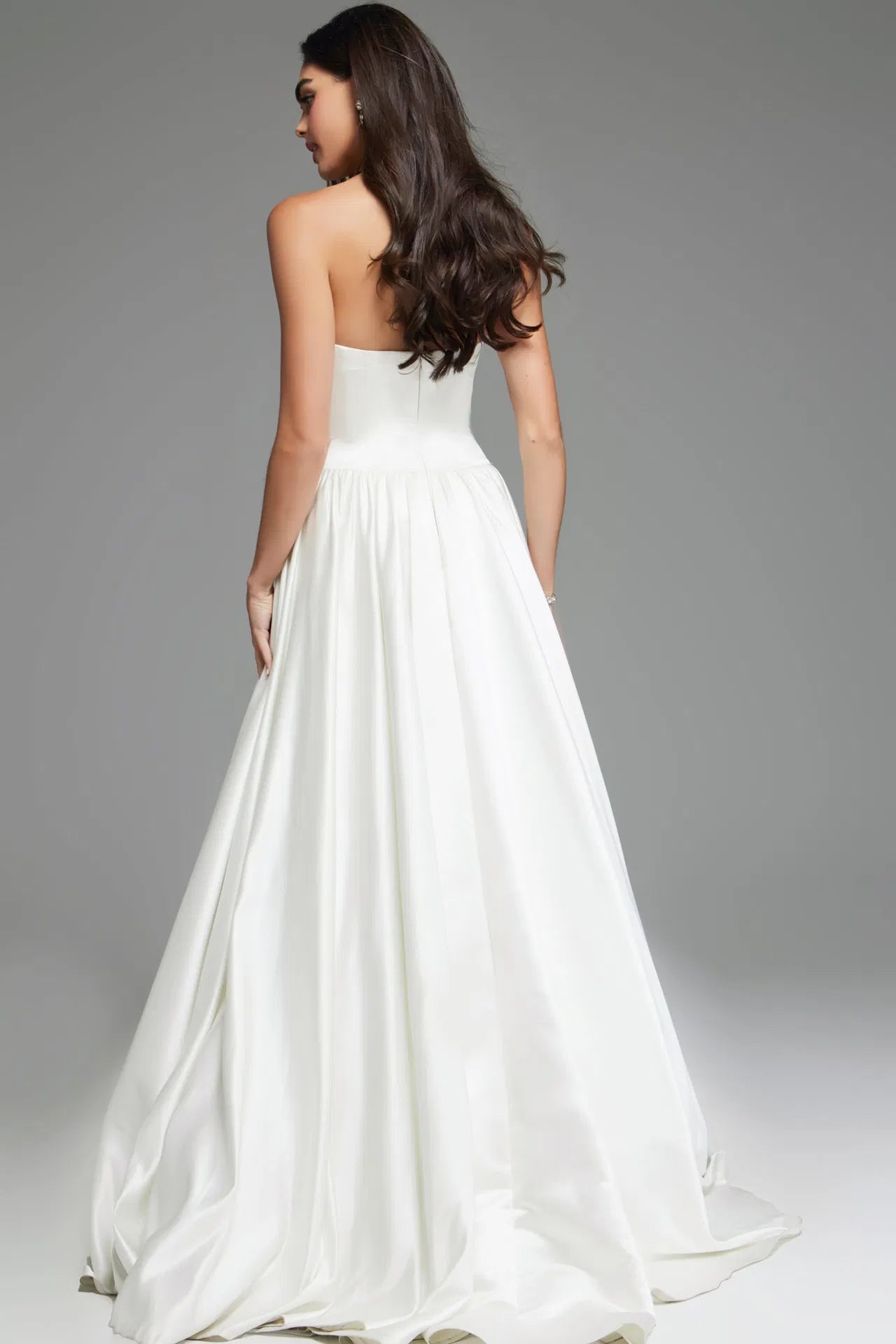 Strapless Satin Ball Gown Wedding Dress JB39250