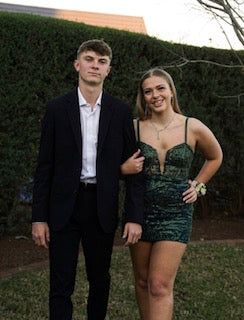 Emerald green corset cocktail dress